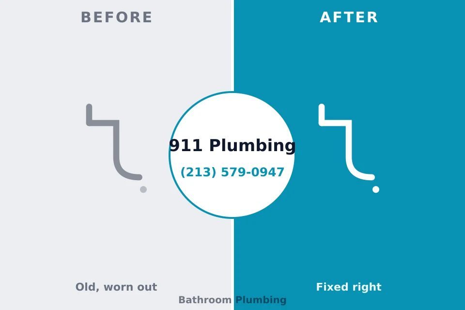 Before and after: plumbing company Beverly Hills, MI